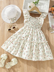 floral ruffle dress​

