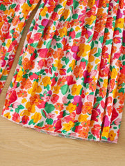 flower maxi skirt​

