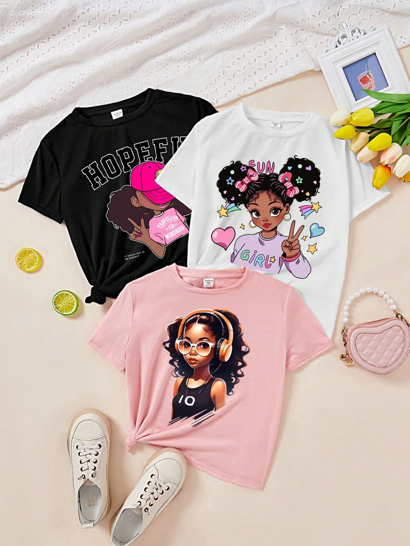 cartoon on t shirt​

