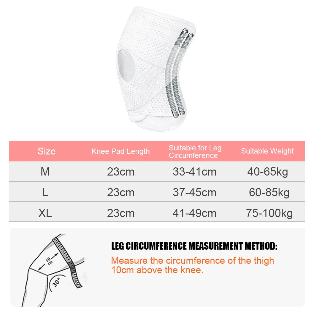 1PC Sports Kneepad Men Women Pressurized Elastic Knee Pads Arthritis Joints Protector Fitness Gear Volleyball Brace Protector