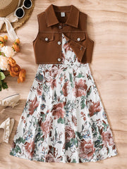 floral dress spaghetti strap​

