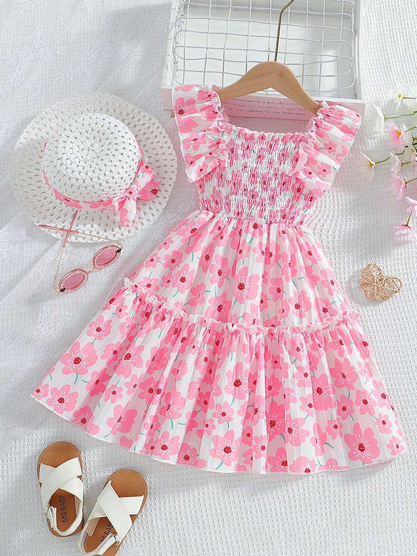 ruffle floral dress​

