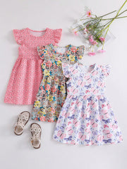 pink polka dot dress