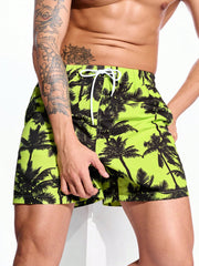 brown graphic shorts​


