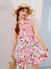 floral dress spaghetti strap​


