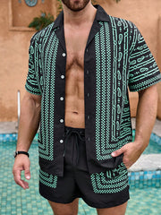 camo button up shirt​