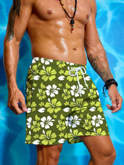 floral swim trunks
