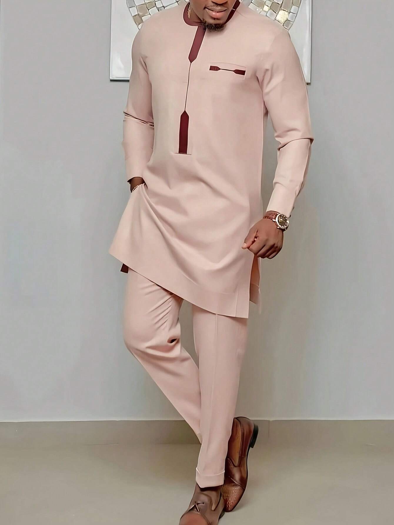 drawstring suit pants