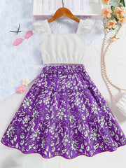 pleated midi skirt floral​

