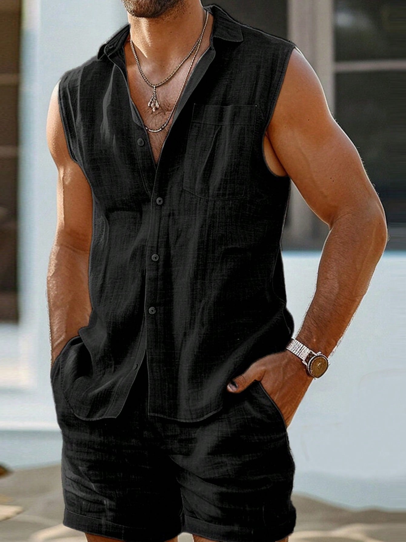 leather vest top​

