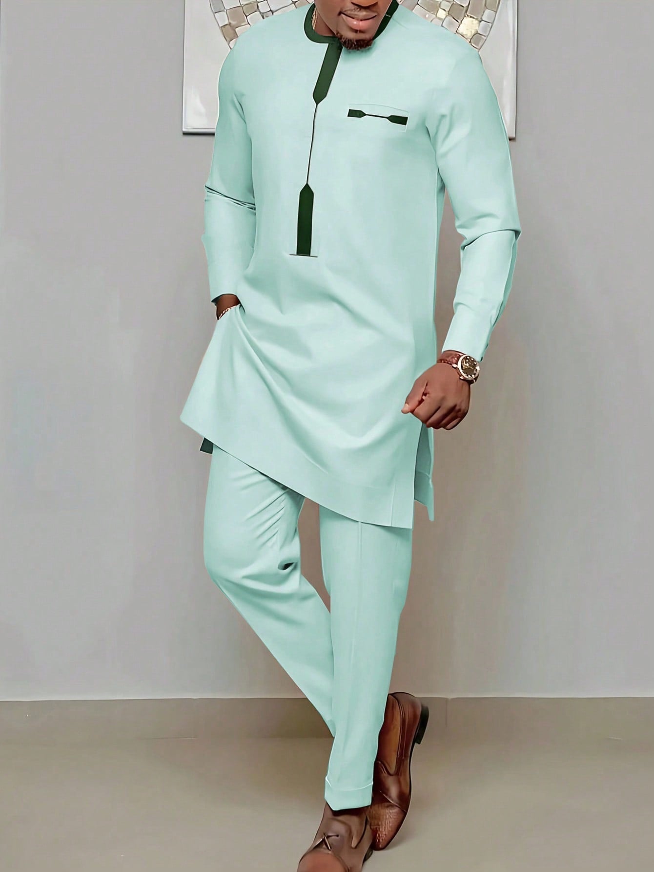 drawstring suit pants