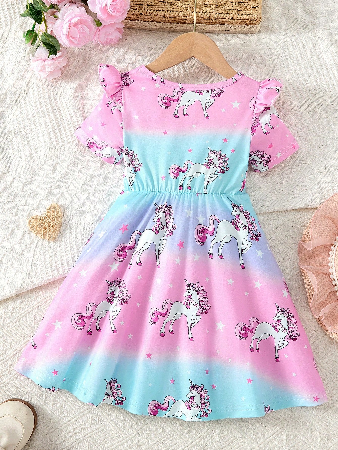 unicorn toddler dress