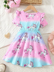 unicorn toddler dress