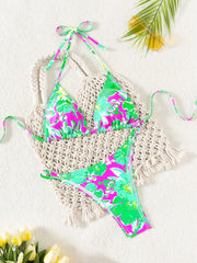 floral high waisted bikini​