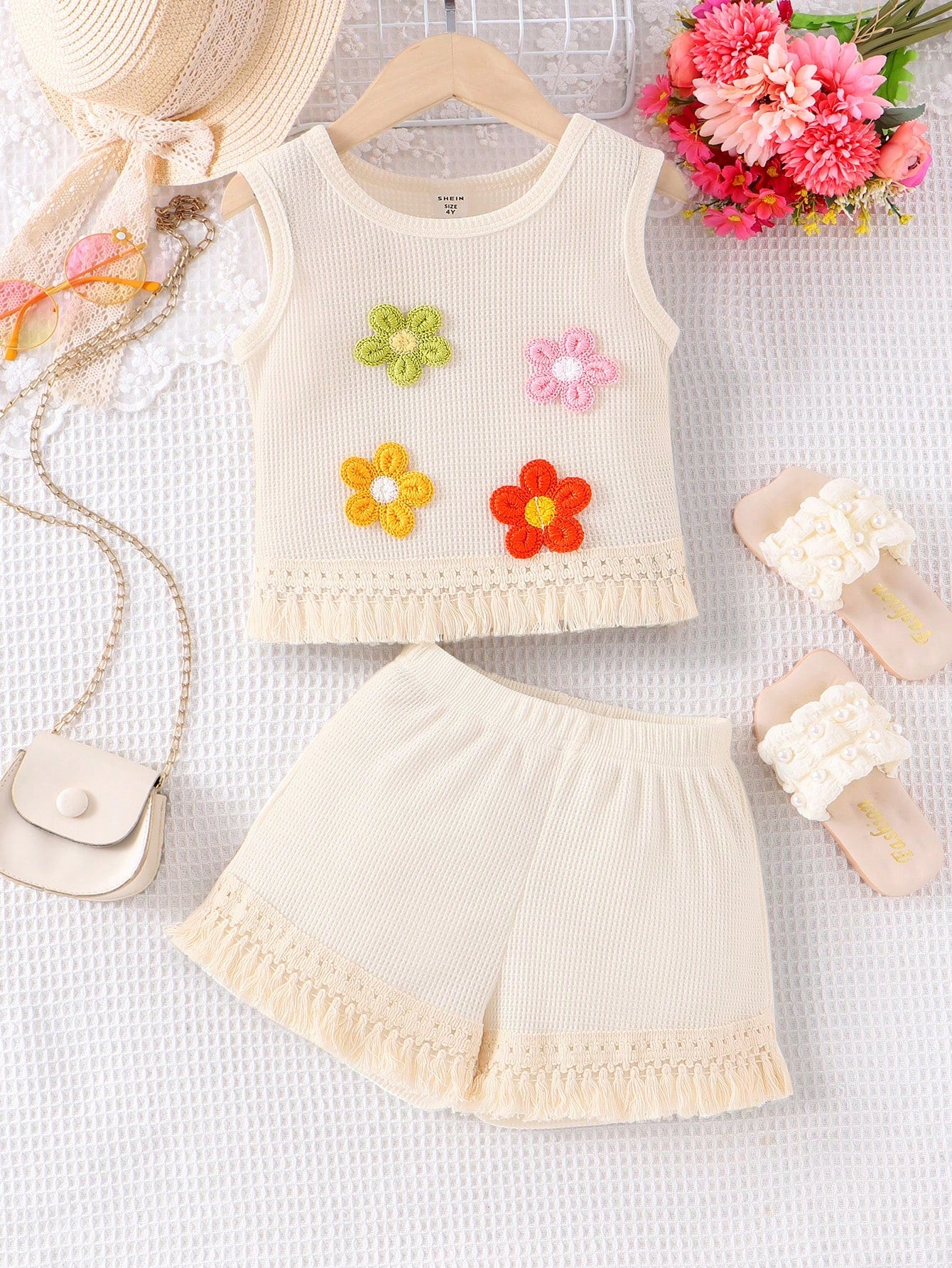 Cotton dress embroidery