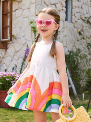 Dress with rainbows