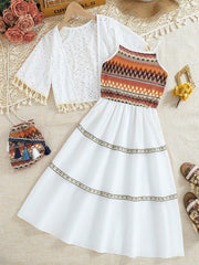 Dress woven