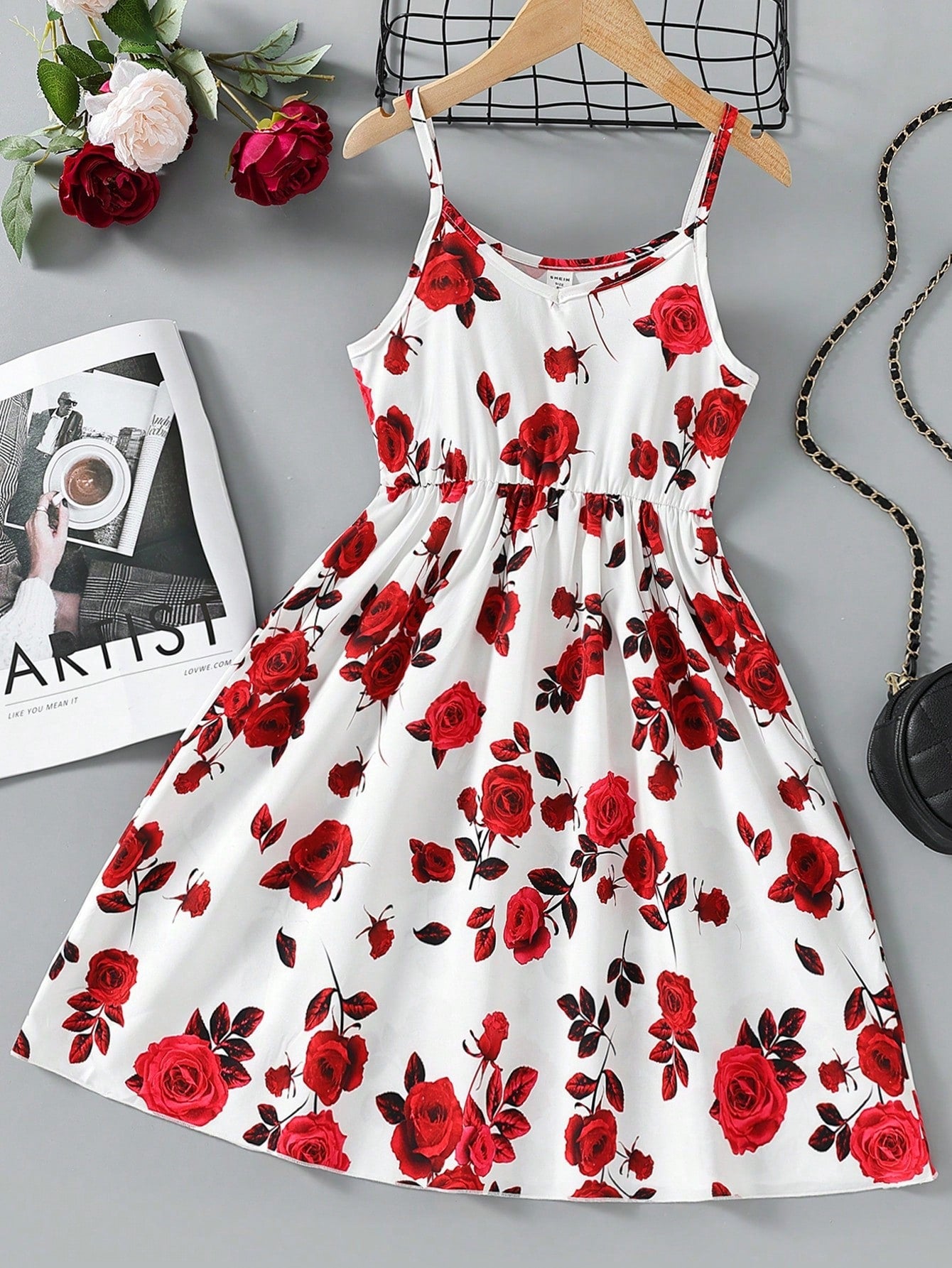 Floral dress halter