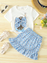 Floral skirt set