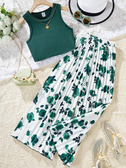 Flower peplum top
