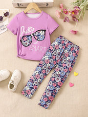 Flower print t shirt