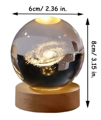 Galaxy Pattern Artificial Crystal Ball Decoration Craft