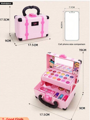 pink plaid makeup bag​

