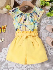 Silk ruffle blouse
