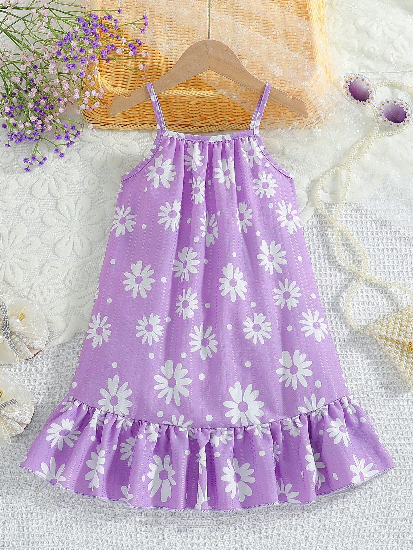 Spaghetti strap a line dress