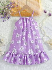 Spaghetti strap a line dress