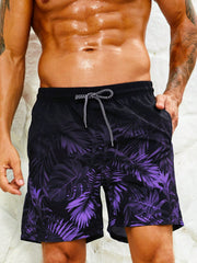 Tropical print shorts
