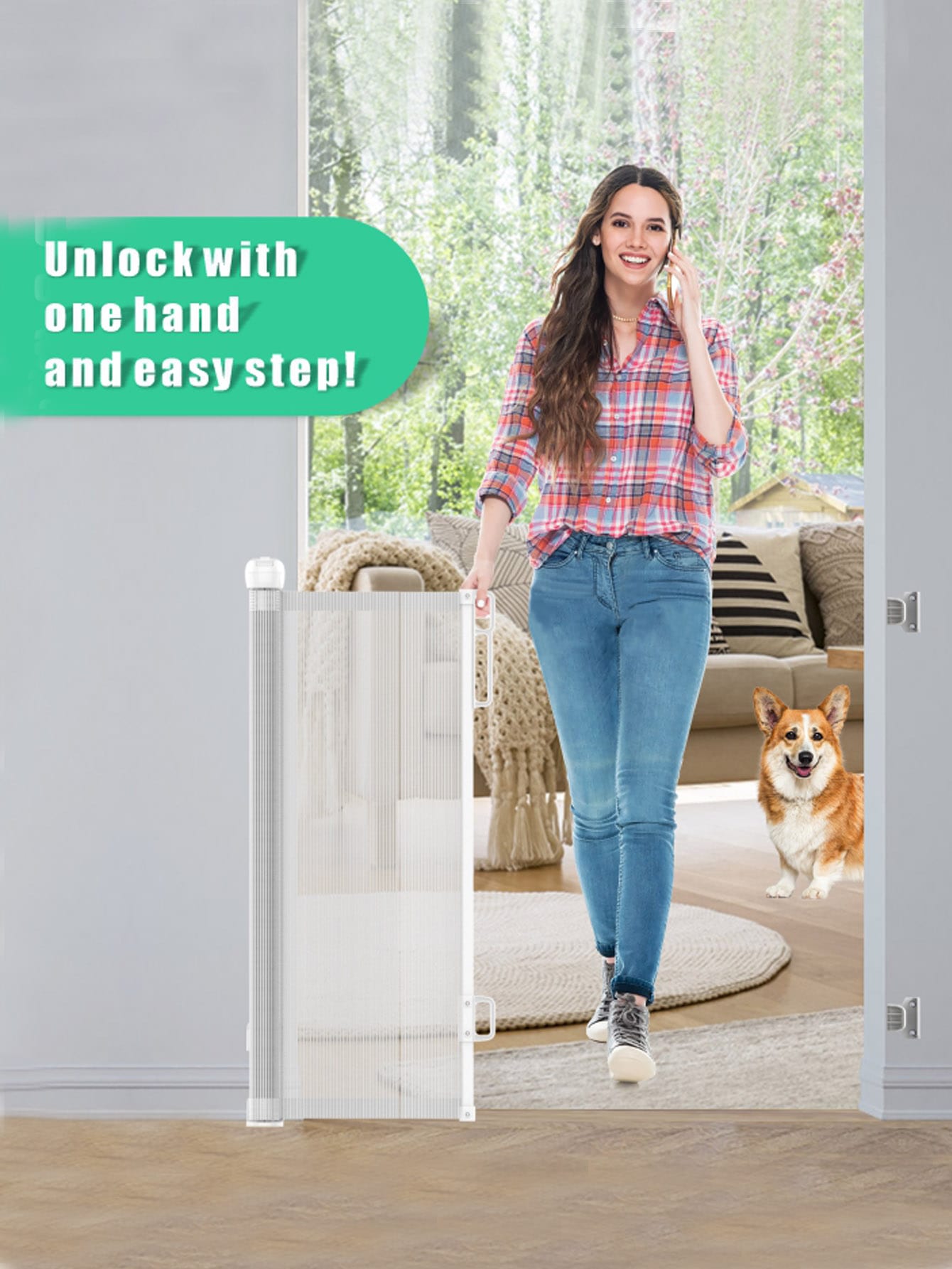 retractable stair gate​

