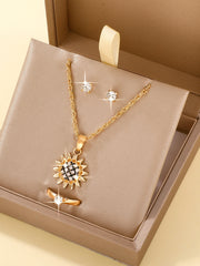 Square cubic zirconia bezel-set tennis necklace zara