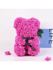 Blue flower bear​ Red color