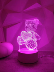 3d night lights bear Shape
