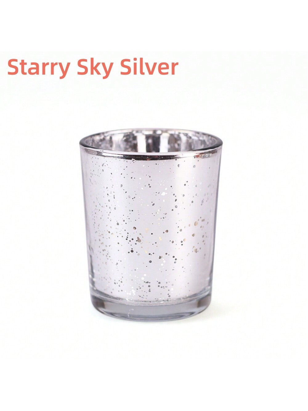 wicker candle holder 2 piece set​ Silver color