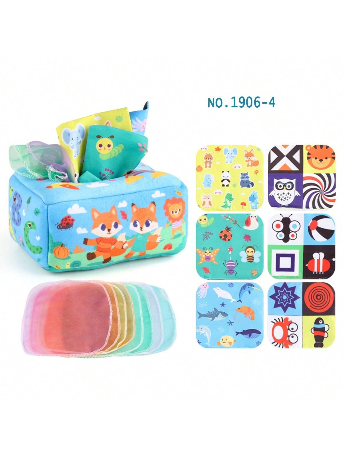 Tissue box toy babies