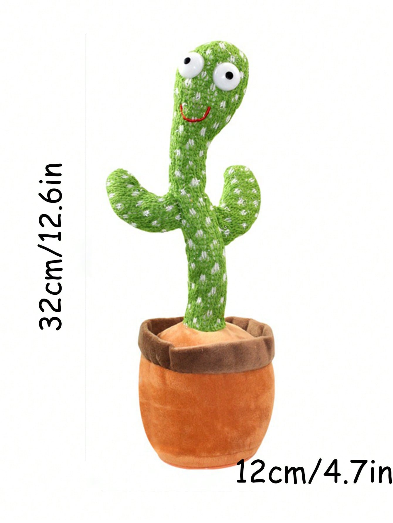 dancing cactus toy​ Size

 