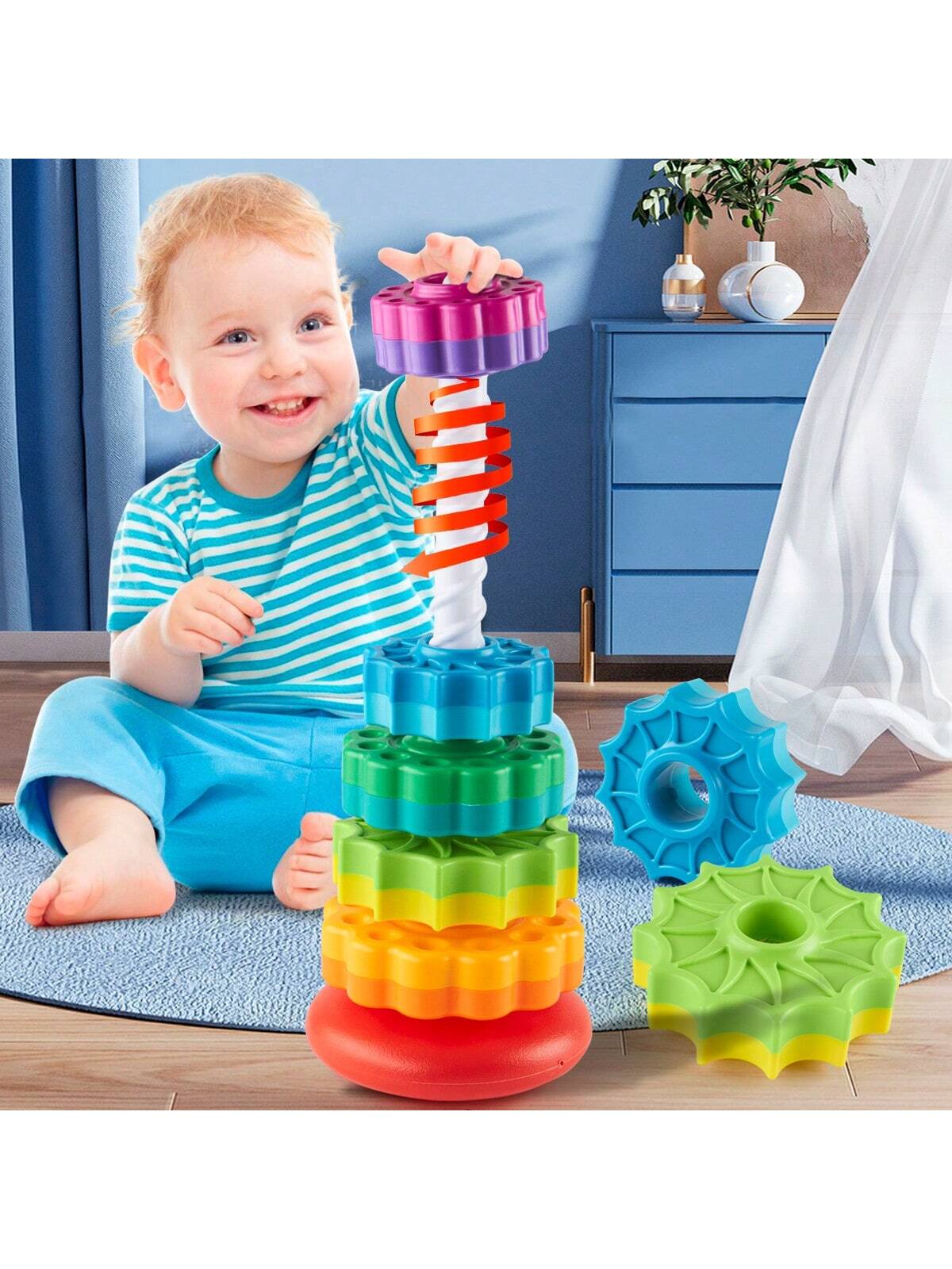Children's rotating bookshelf
