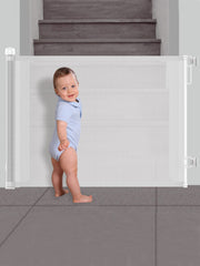 Retractable stair gate
