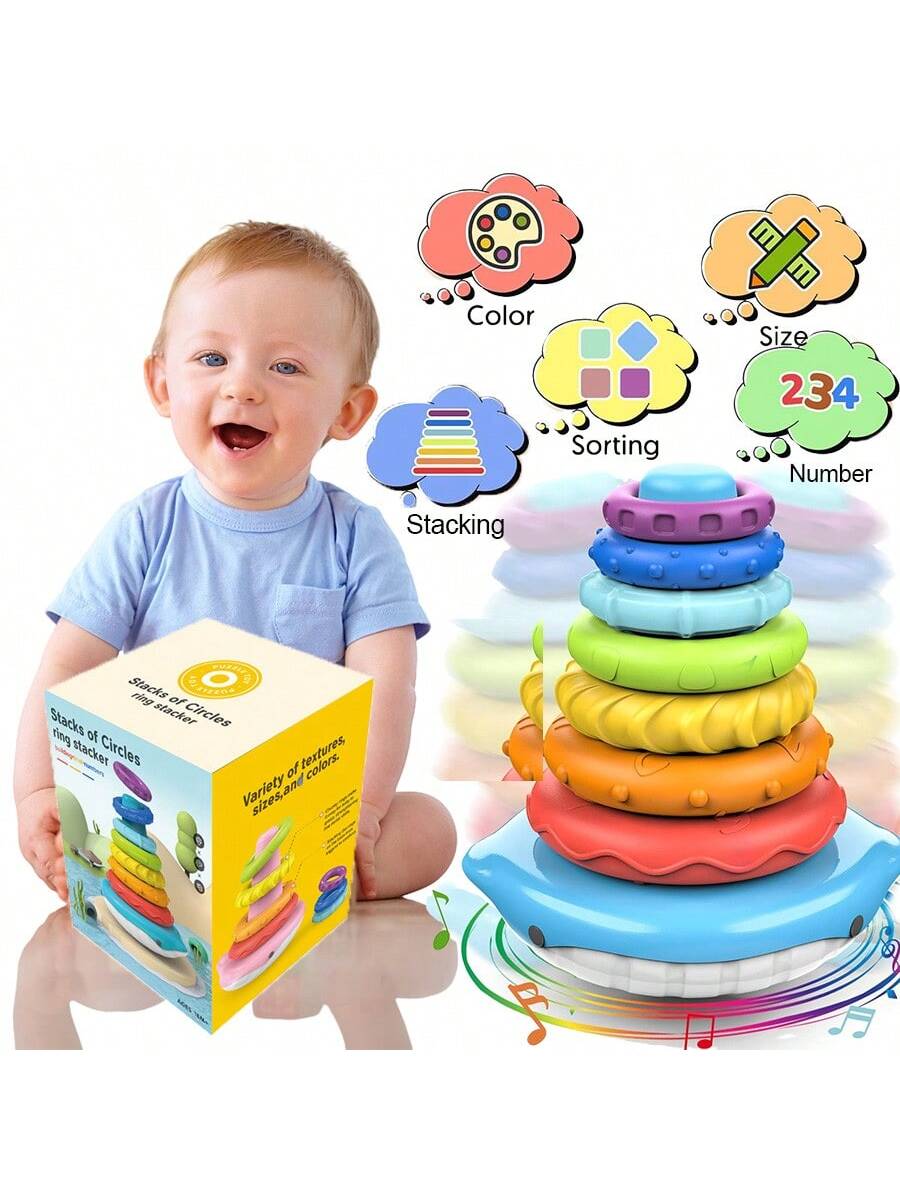 Stacking rings toy